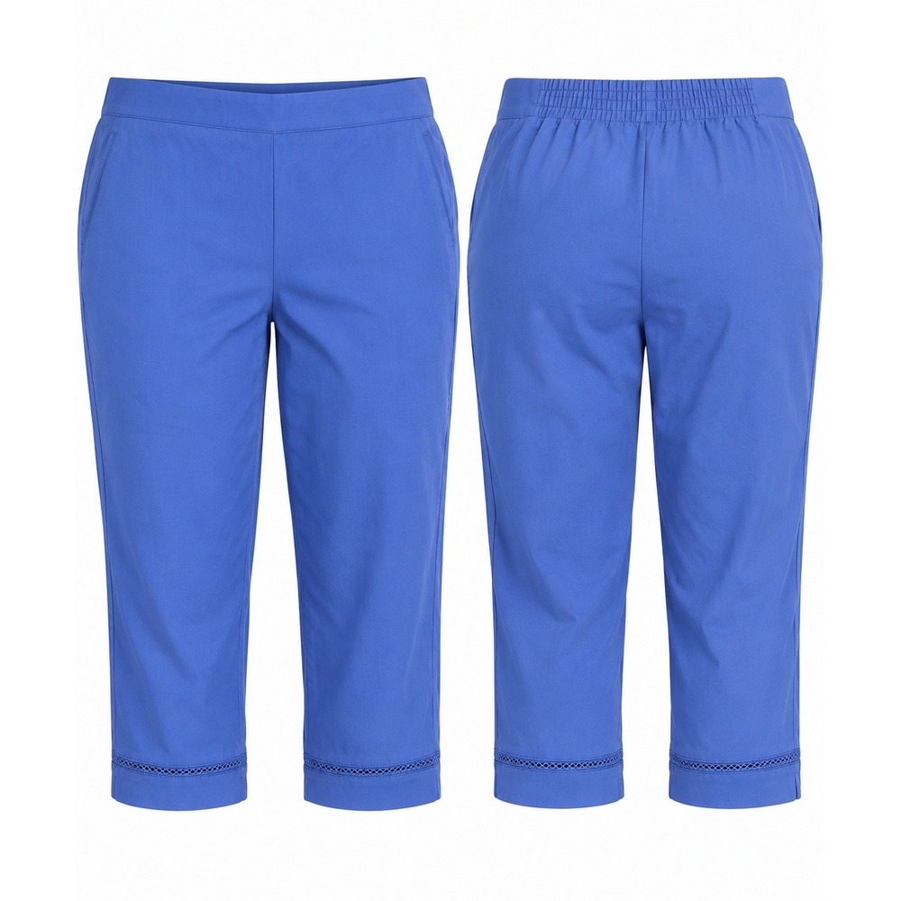 Alfred Dunner Blue Classic Fit Capri Pants – Size 18P – NWT